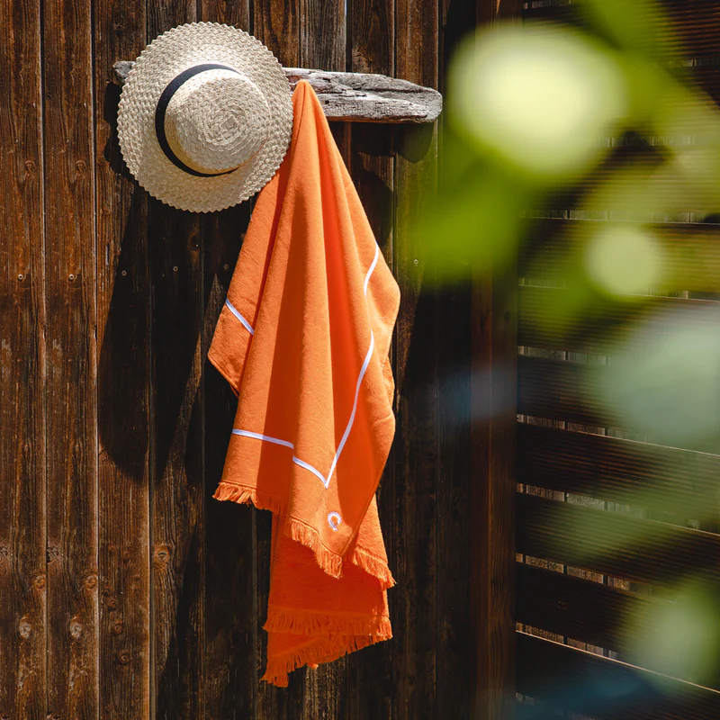 Beach Towel Pestemal Kimolos Orange 90x180cm.