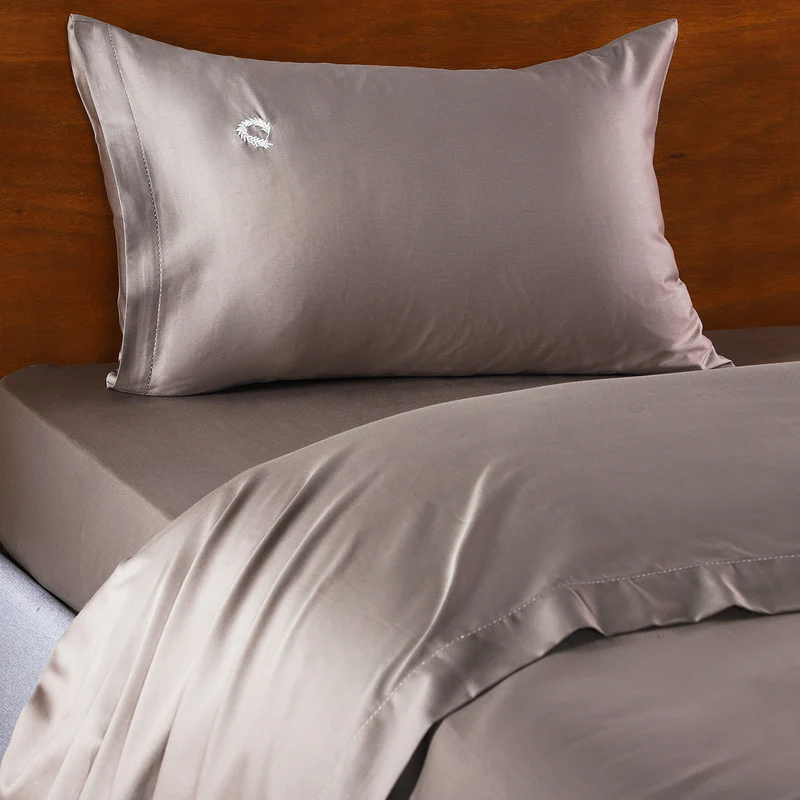 Sheet Set Single Hotel Line Folding White-Navy 3pcs.