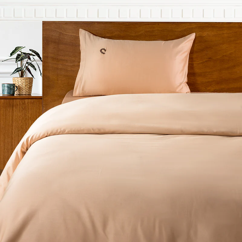 ΣΕΤ ΠΑΠΛΩΜΑΤΟΘΗΚΗ ΜΟΝΗ HOTEL LINE HANDSTICH SAND 2ΤΜΧ. 160X220ΕΚ.