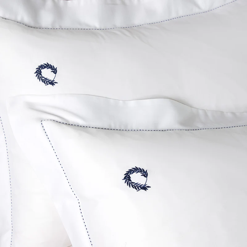 HOTEL LINE HANDSTICH WHITE SINGLE SHEET SET 3 PCS. 170X270CM.