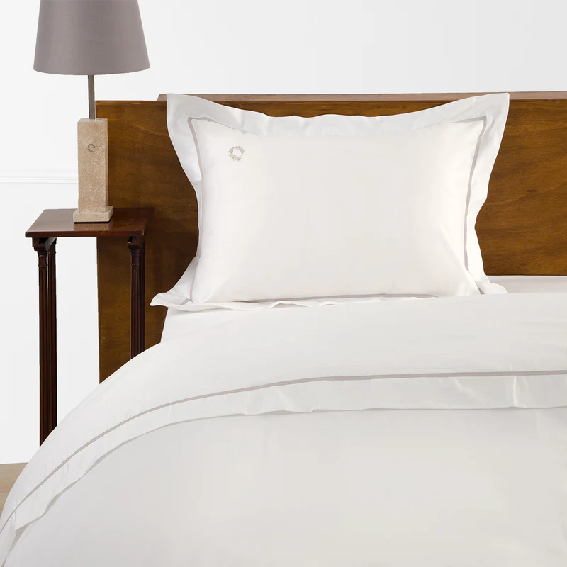 Hotel Line Oxford White-Grey Single Sheet Set 3 pcs. 170x270cm.