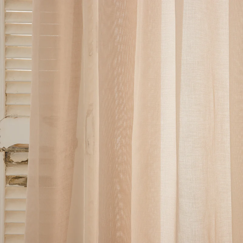 Curtain Imitation Line Beige