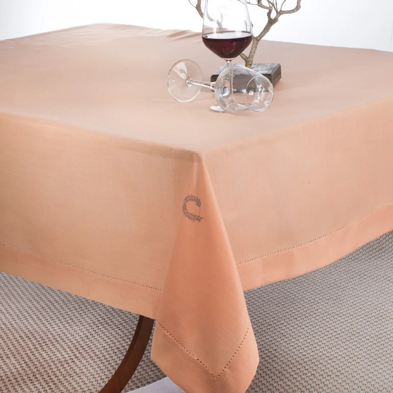 Inez Peach Printed Tablecloth