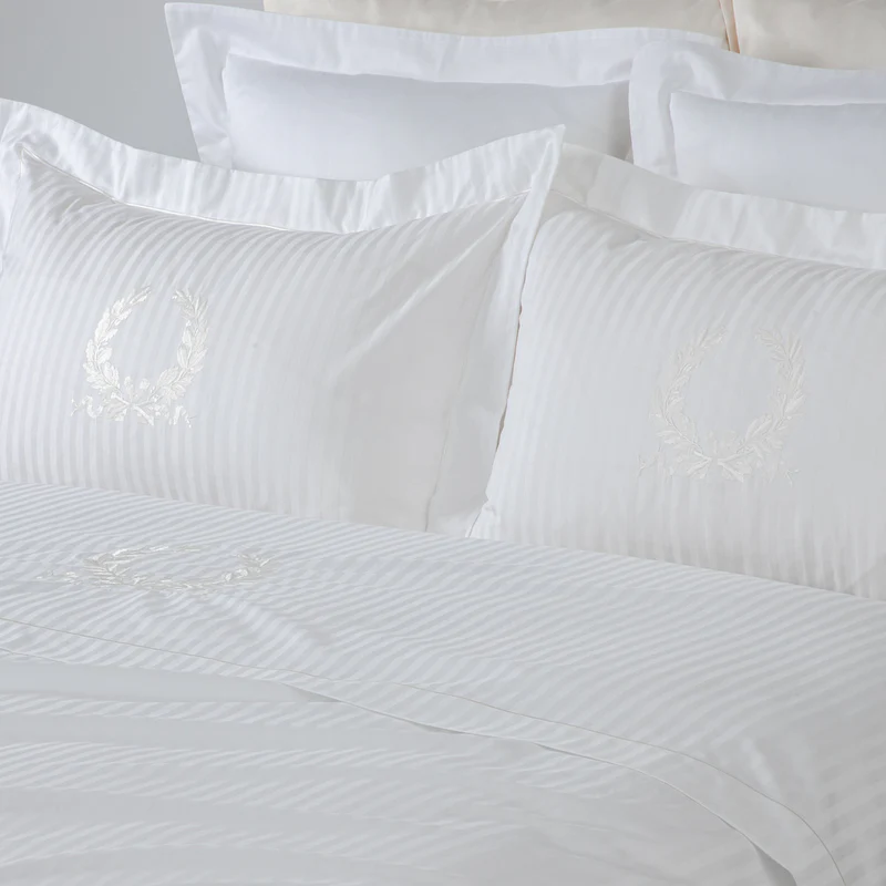 Pair of Pillowcases INITIAL with Monogram White 50x75cm.