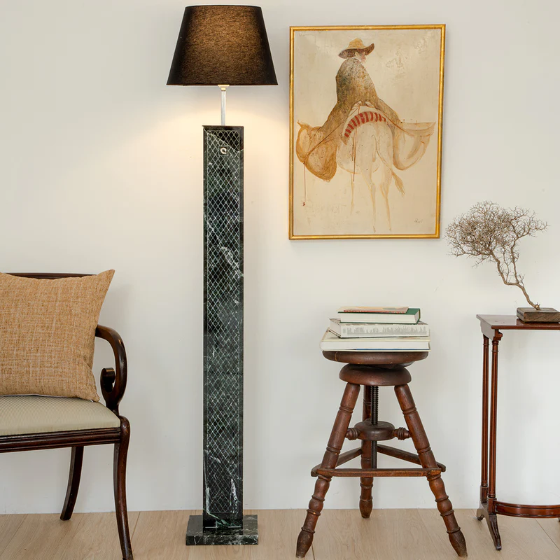 Lamp Delphi Veria Green 58cm.