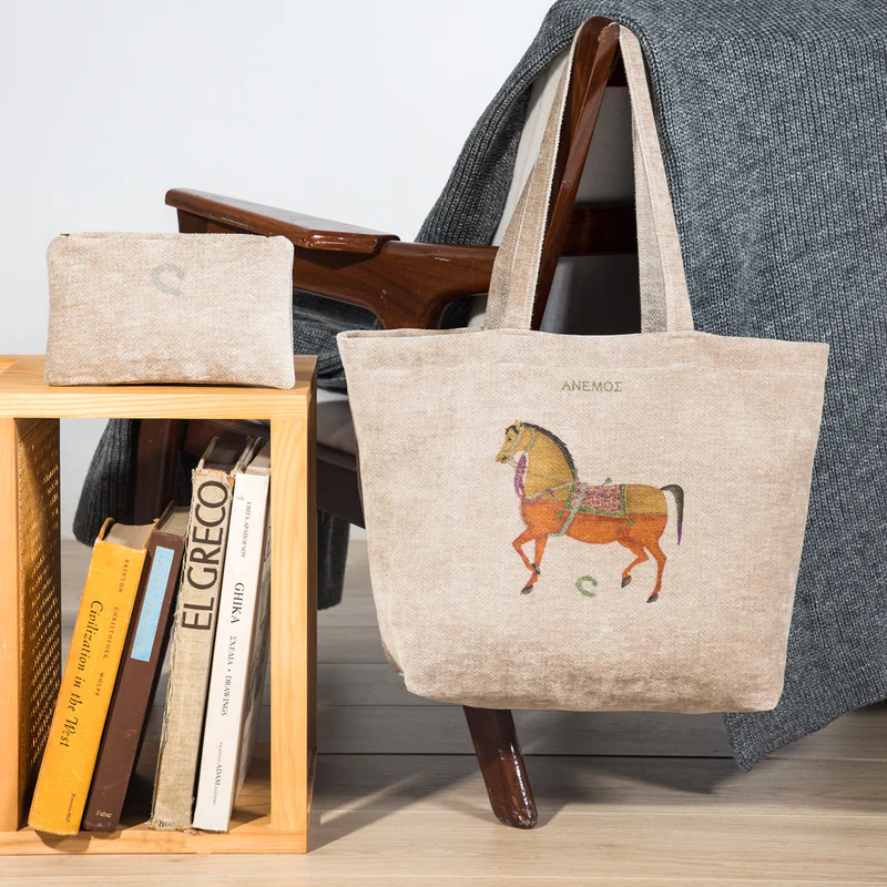 Bag Women's Iranian Horse Velor 30x42cm.