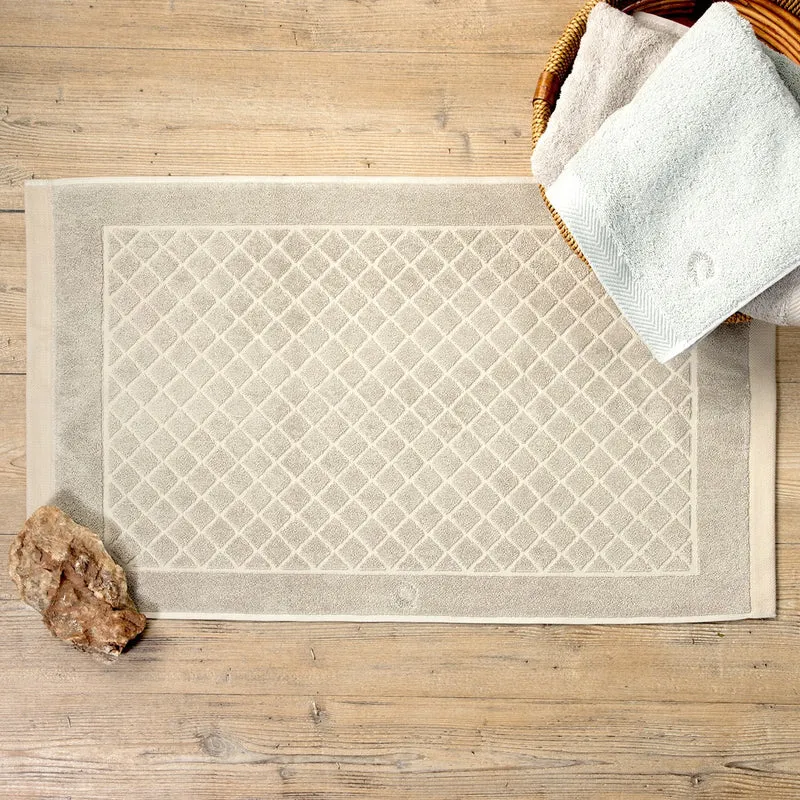 Jacquard Diamond Pumice Stone Bath Mat 48x83cm.