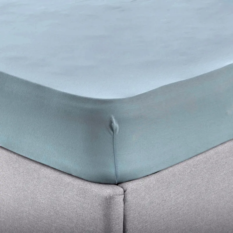 Single sheet JERSEY with elastic Ashley Blue 100x200x30cm.