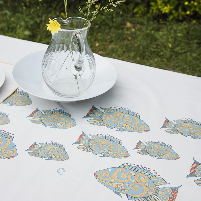 Tablecloth Inez Sand 140x140cm.