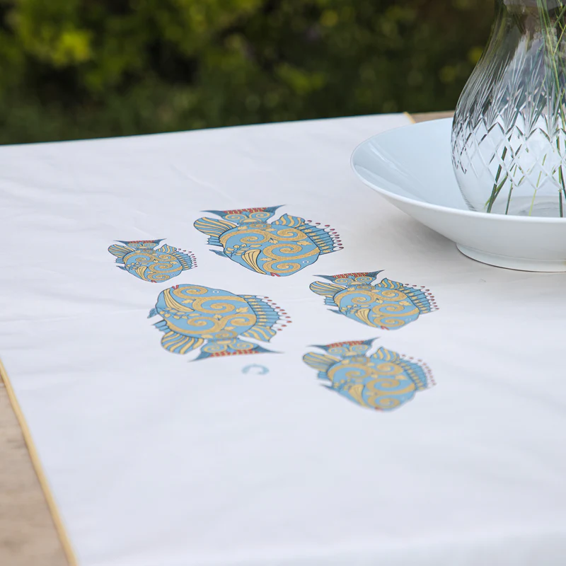 Tablecloth Inez Sand 140x140cm.