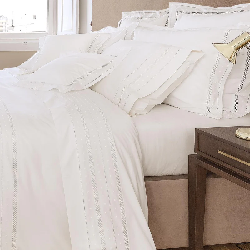Duvet cover King Size Alegra White Percale 260x240cm.