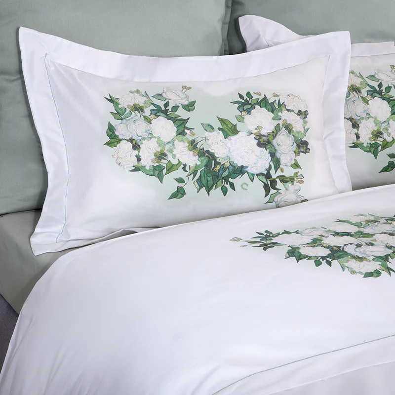 King Size Sheet Set Aria Anthili Mint 4 pcs. 270x290cm.