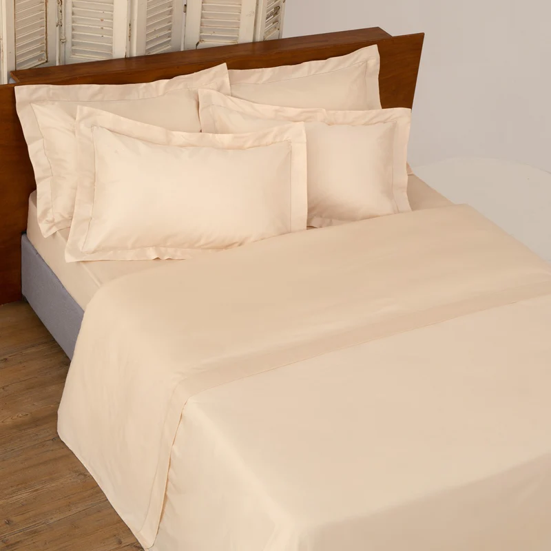King Size Bed Sheet Set ERMO Azour Panna Set of 4 pcs. 270x290cm.