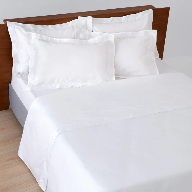 Bed sheets King Size ERMO Azure White Set of 4 pcs. 270x290cm.
