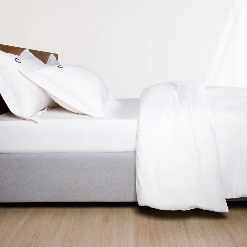 Duvet cover set King Size Hotel Line Handstich White 3pcs. 260x240cm.