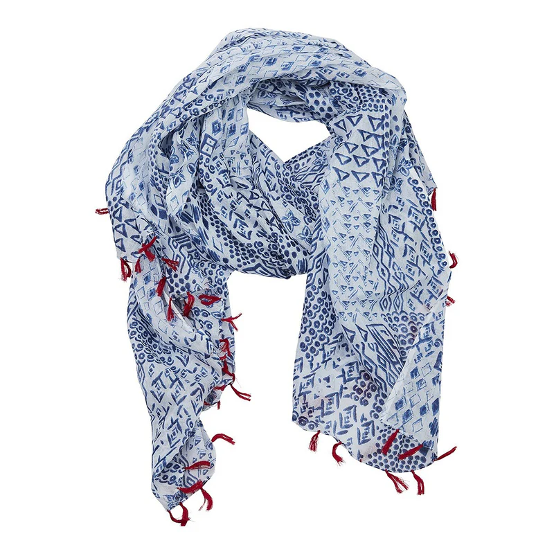 Lea Blue scarf 180cm.