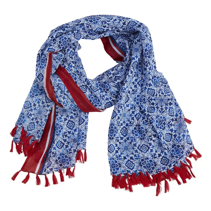 Lilly Blue scarf 180cm.
