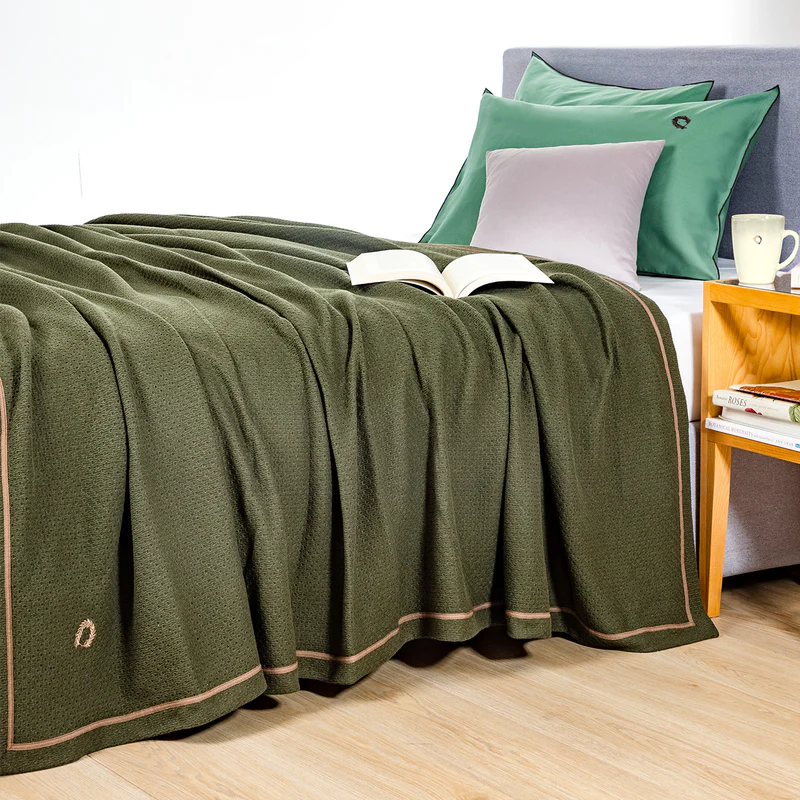 Κουβέρτα Lined Υπέρδιπλη 240x220 Green