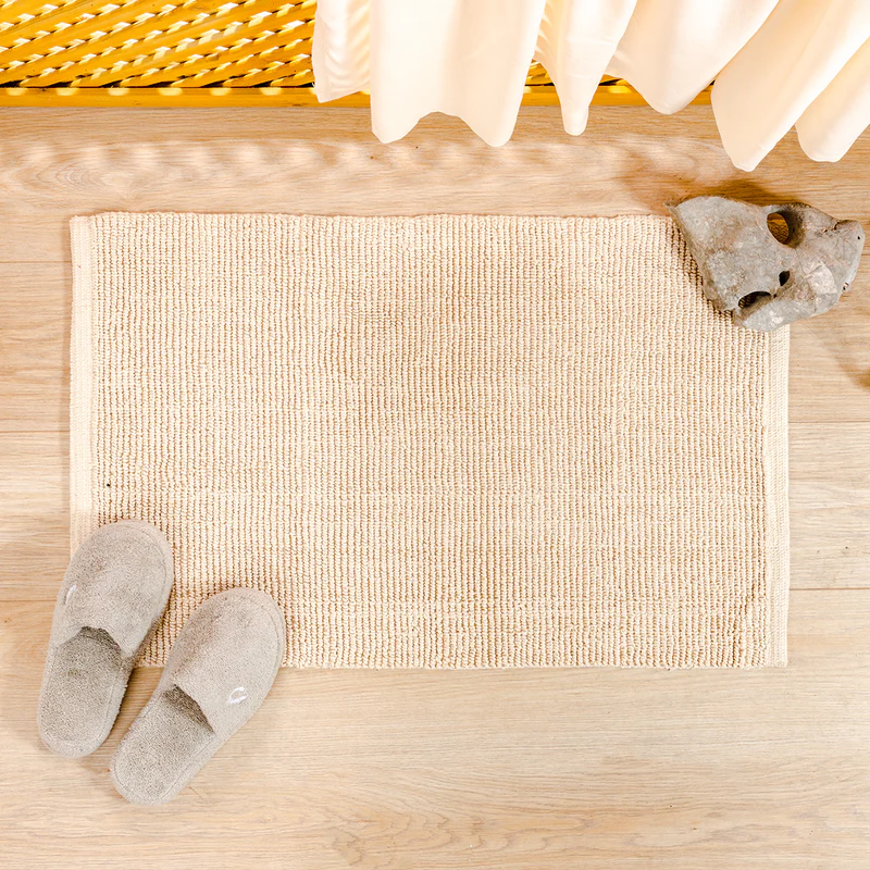 Natural Micro Handloom Bath Mat 50x80cm.