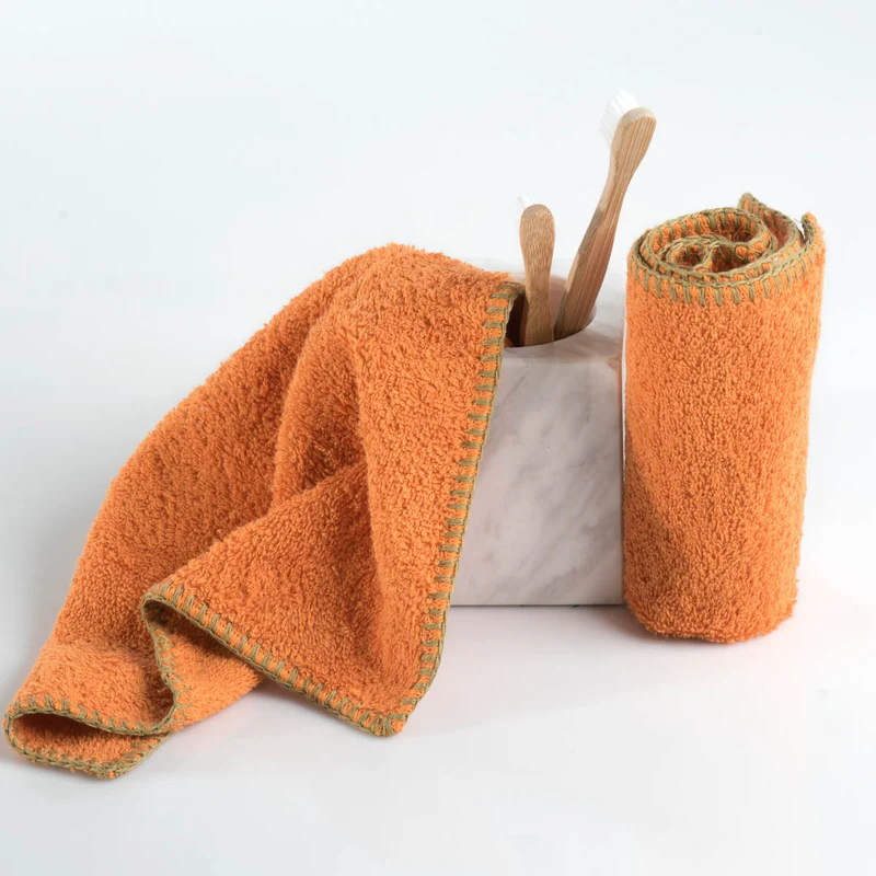 Orange Guest Towel 30x30cm.