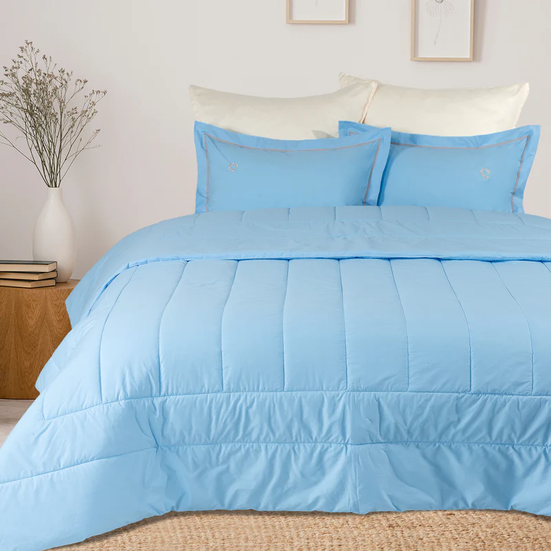 Bamboo Faded Denim Super Double Blanket 220x240cm.