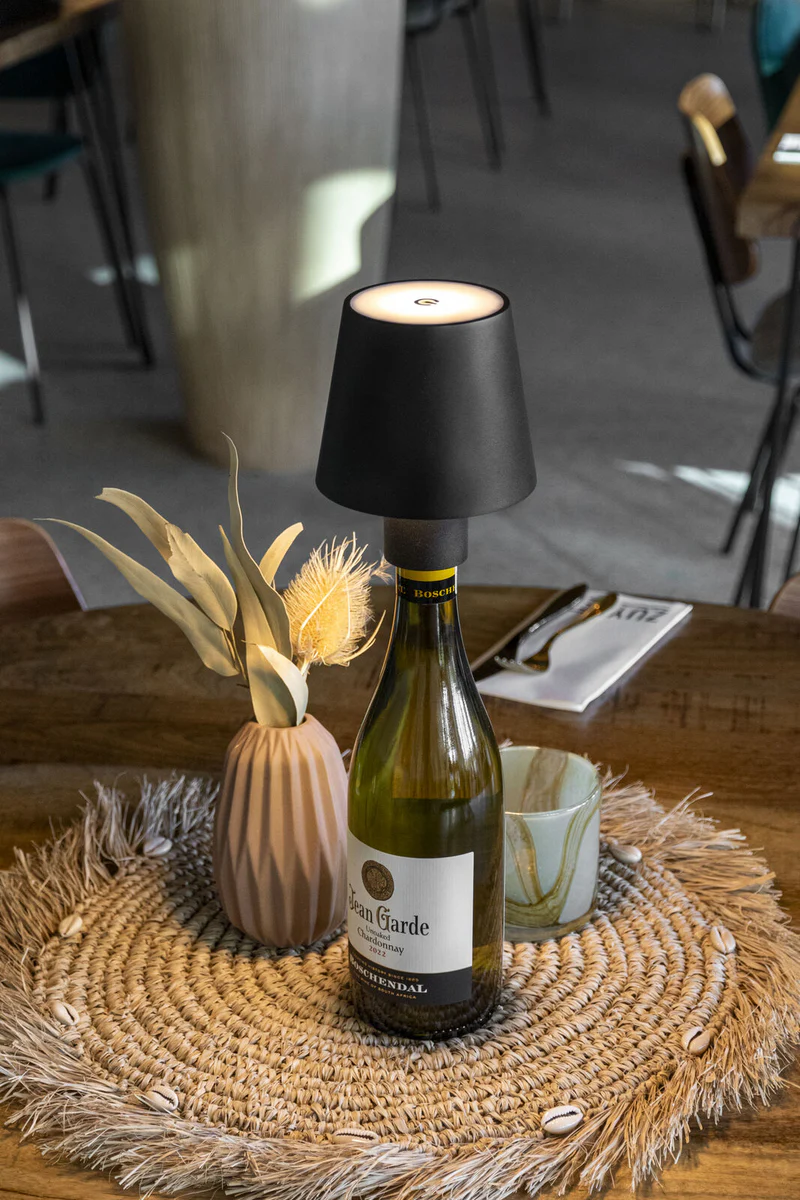 Rechargeable Table Lamp Black 38cm.
