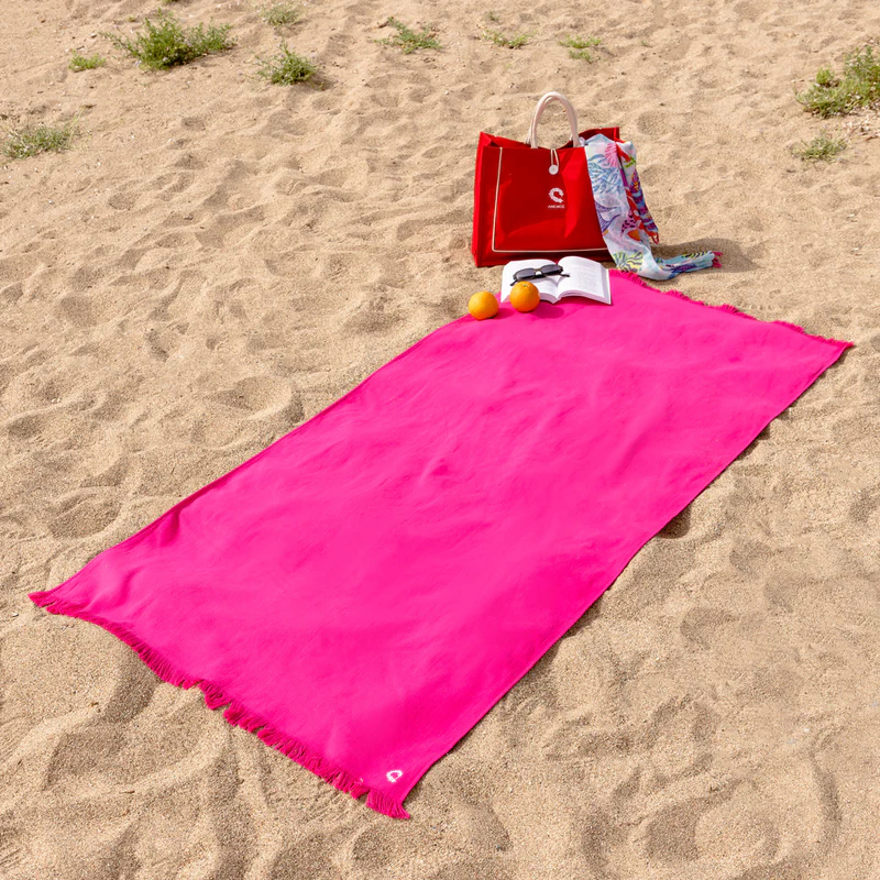 Beach Towel Pestemal Kimolos Fuchsia 90x180cm.