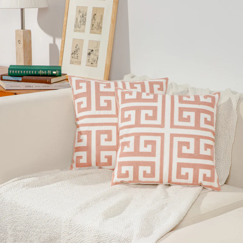 Decorative Pillow Stripe Pink 45x45cm.