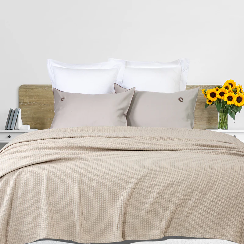 ΚΟΥΒΕΡΤΑ ΥΠΕΡΔΙΠΛΗ PIQUE 220X240 BEIGE