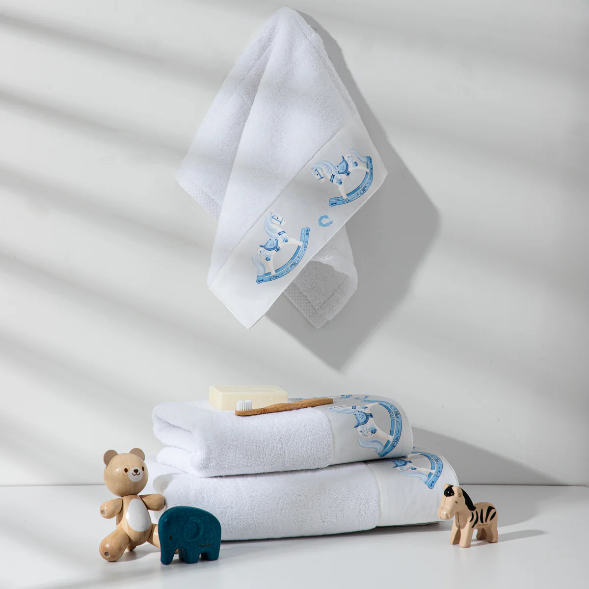 Σετ Πετσέτες Rocking Horse White Ciel 3 τμχ