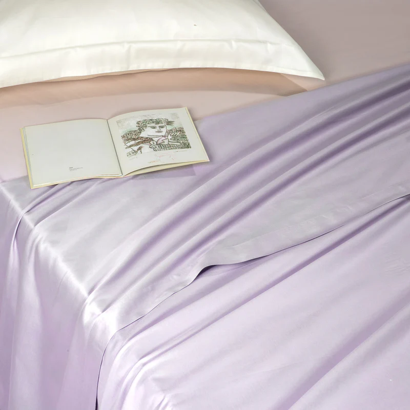 King Size Sheet Monochrome Soho Sateen Mist 280x280cm.