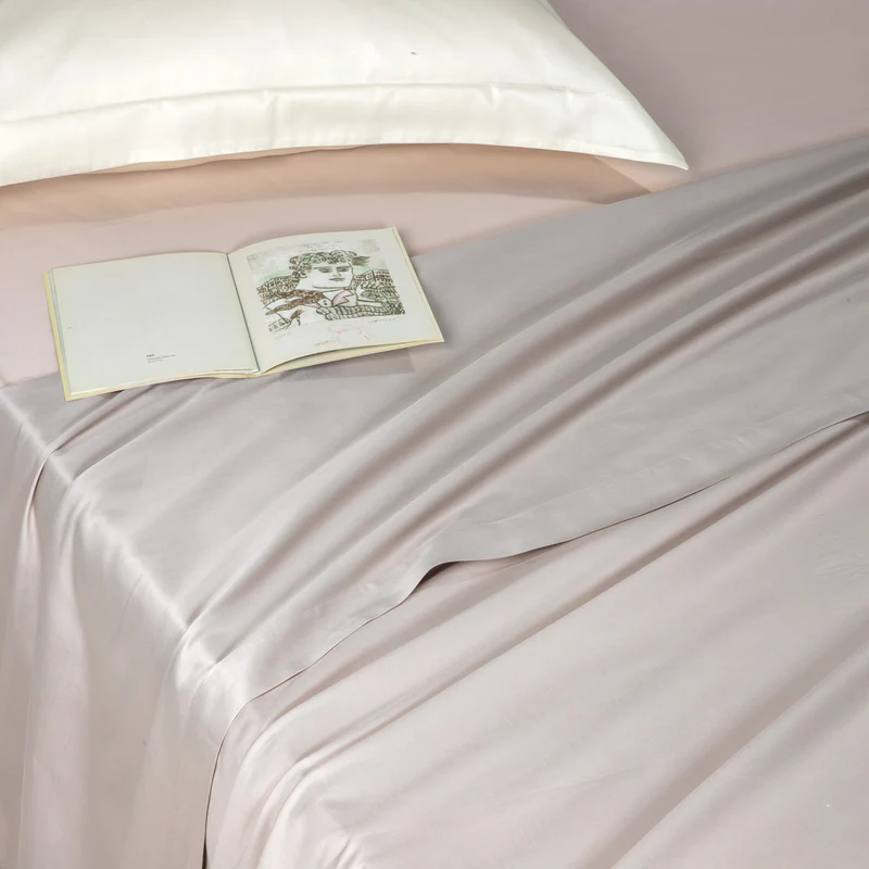 King Size Sheet Monochrome Soho Sateen Mist 280x280cm.