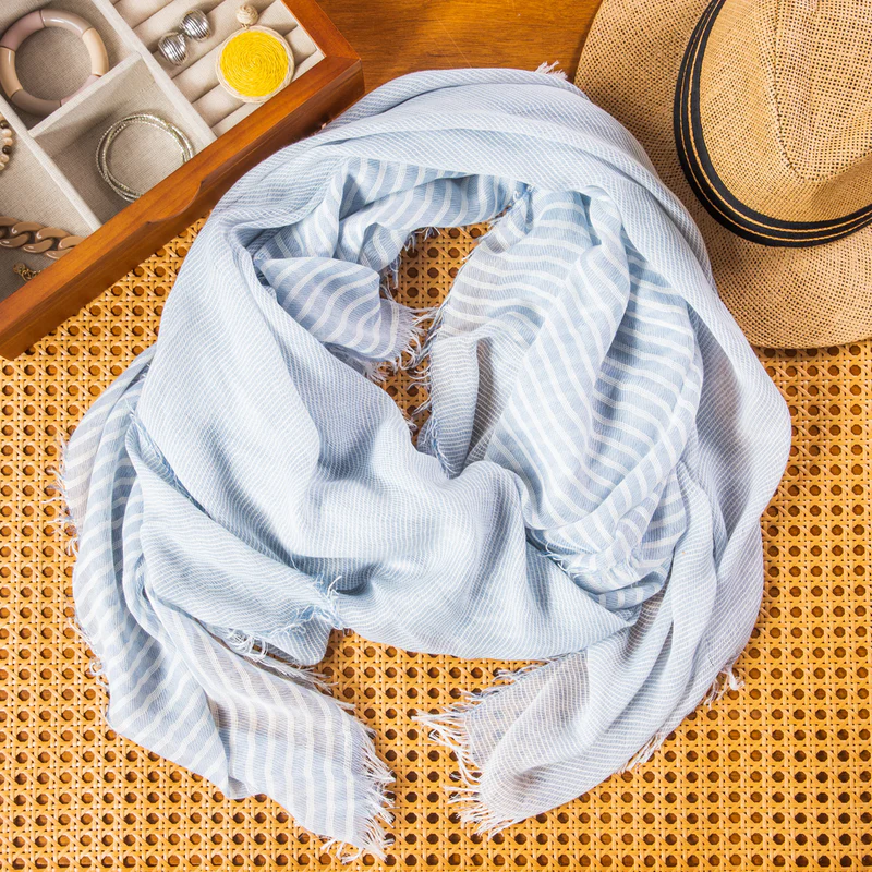 Scarf Sophia Blue 190cm.