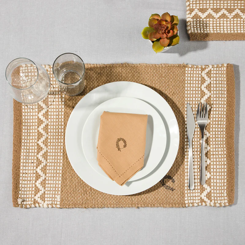 Sous Plat Jute Boho 33x48cm.