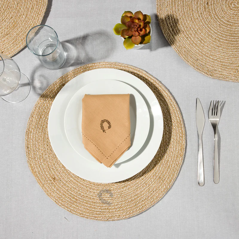Sous Plat Jute Oval Natural