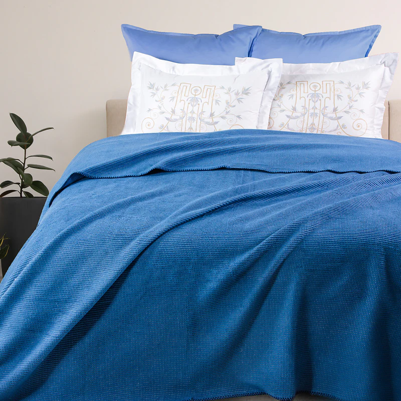 Super Double Blanket Summer Cotton White 220x240cm.