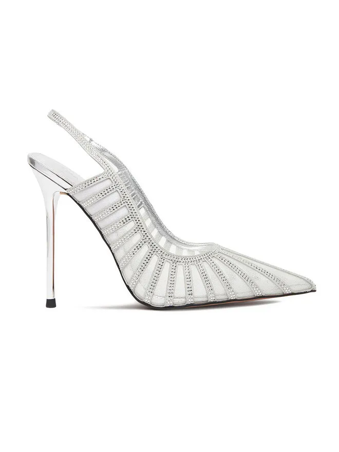 Γόβες · Ασημί · 11 cm