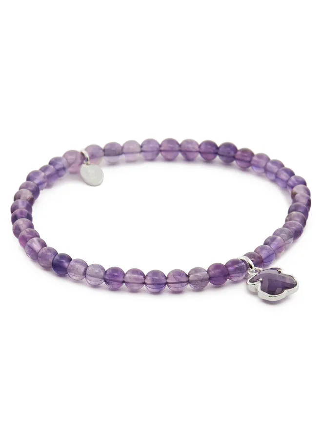 Βραχιόλι · Μωβ · Ασημί 925