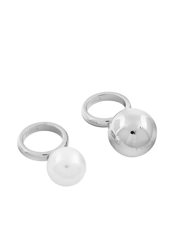 Σετ δαχτυλίδια · Ασημί · Σνοξείδωτος χάλυβας