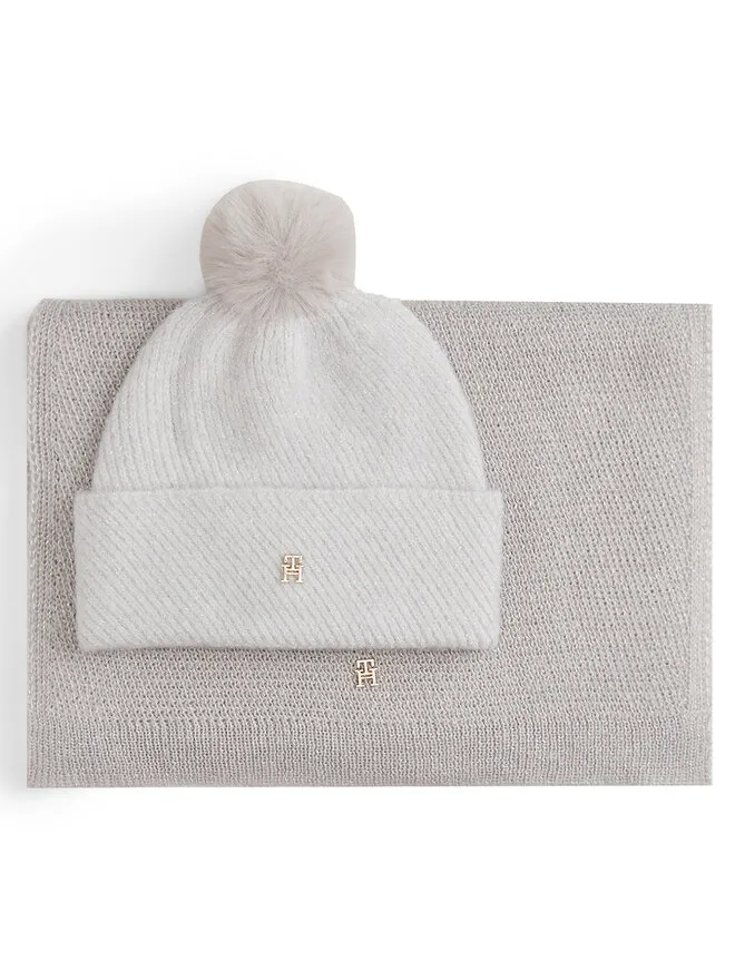 Σετ Κασκόλ και Σκούφος · Μπεζ