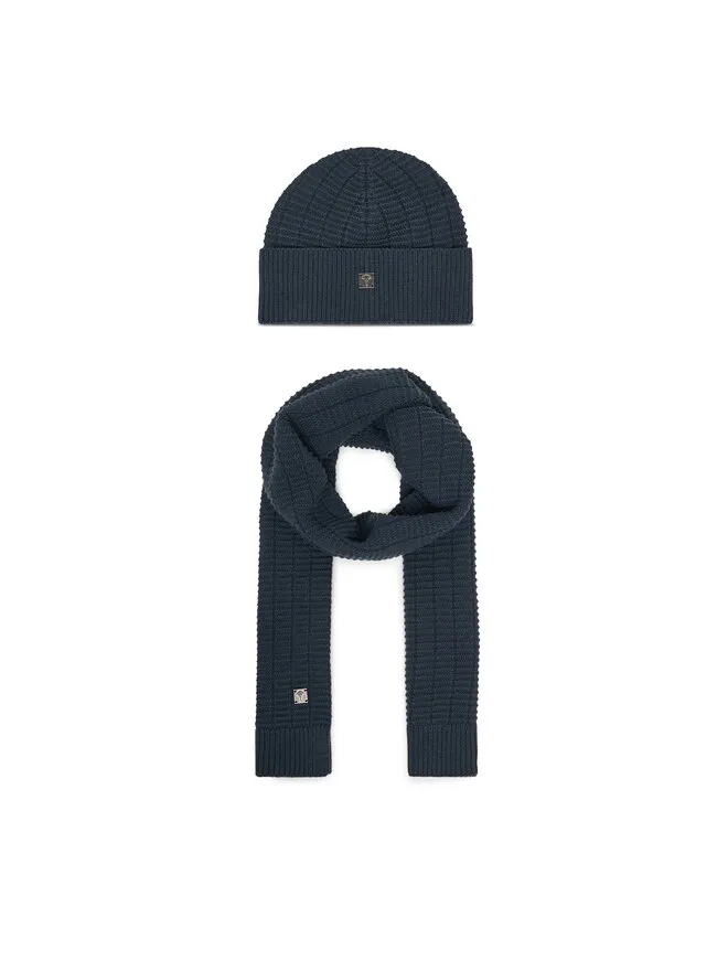 Σετ Κασκόλ και Σκούφος · Σκούρο μπλε