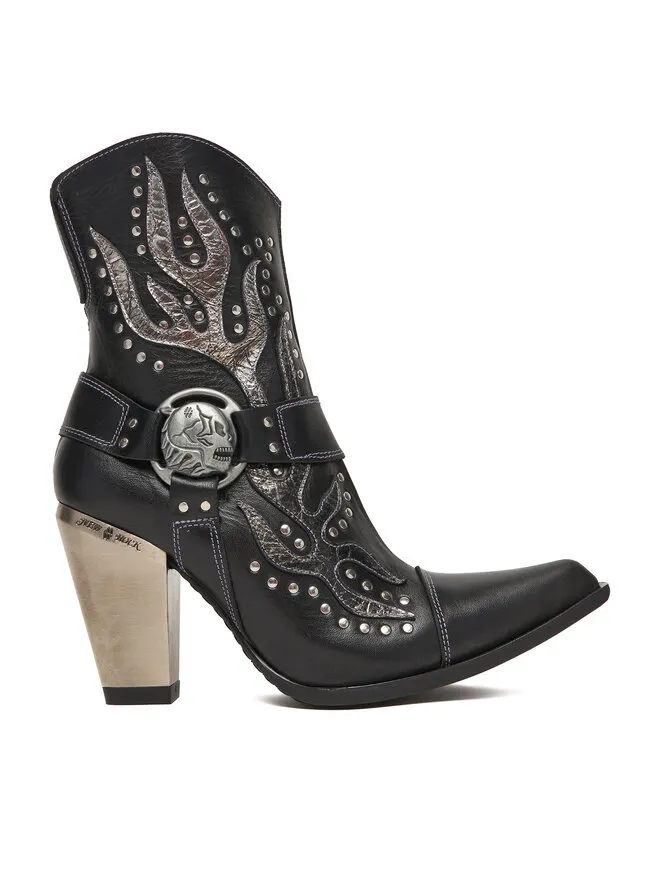 Καουμπόικες Μπότες & Μποτάκια · Μαύρο · 10 cm