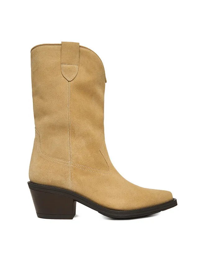 Καουμπόικες Μπότες & Μποτάκια · Μπεζ · 6 cm