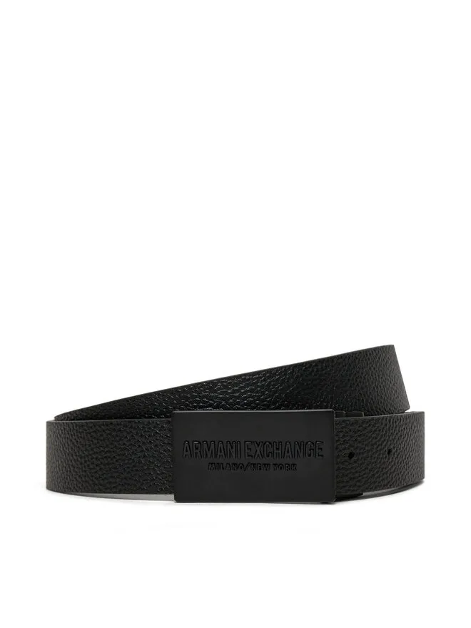 Armani Exchange Ζώνη Ανδρική · Μαύρο