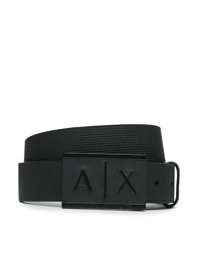 Armani Exchange Ζώνη Ανδρική · Μαύρο