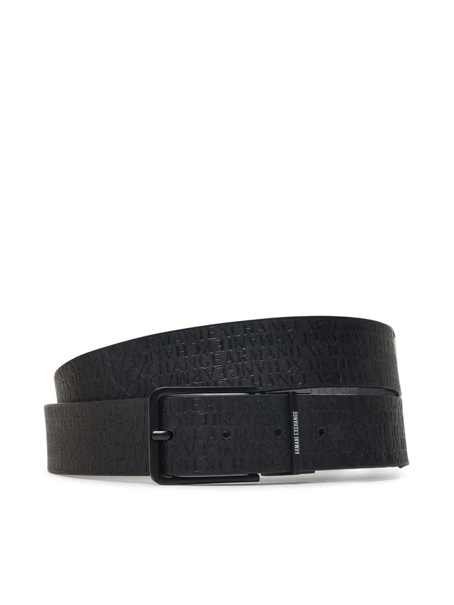 Armani Exchange Ζώνη Ανδρική · Μαύρο