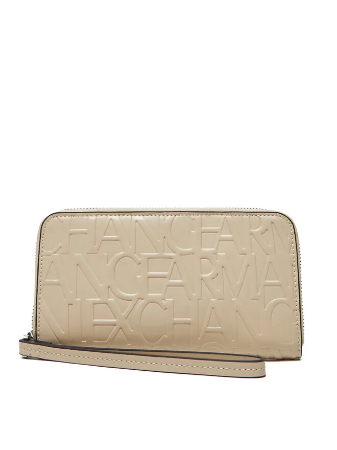 Armani Exchange Μεγάλο Πορτοφόλι Γυναικείο · Μπεζ