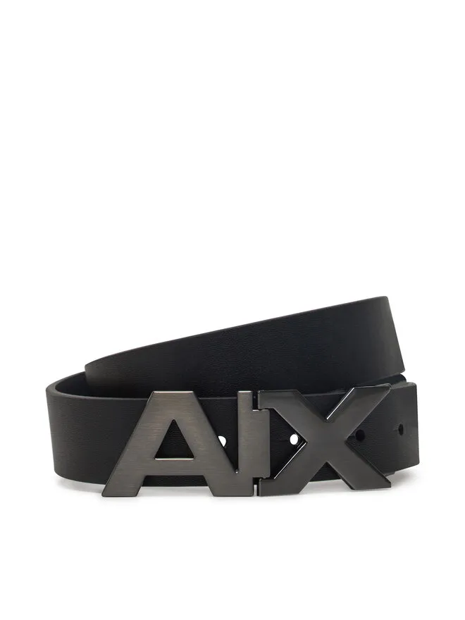 Armani Exchange Ζώνη Ανδρική · Μαύρο