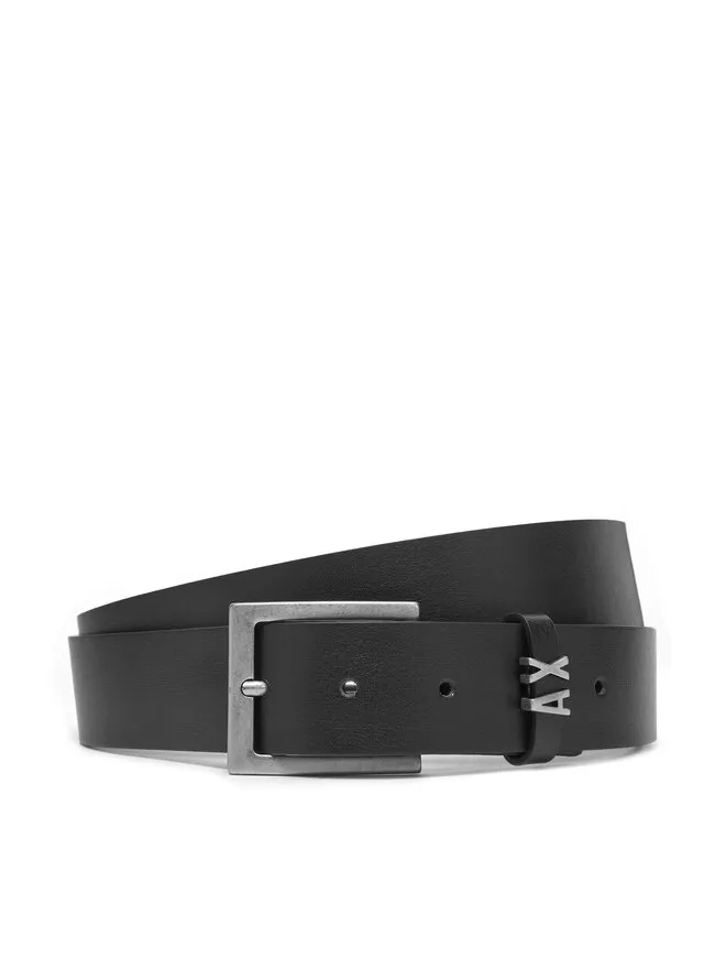 Armani Exchange Ζώνη Ανδρική · Μαύρο