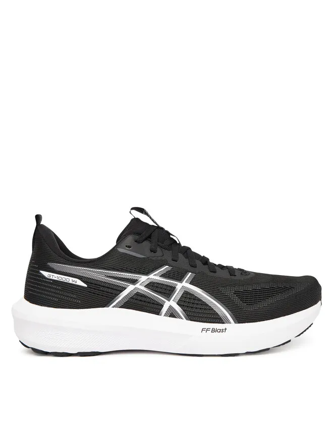 Asics Παπούτσια για Τρέξιμο Gt-1000 14 1011C077 Μαύρο